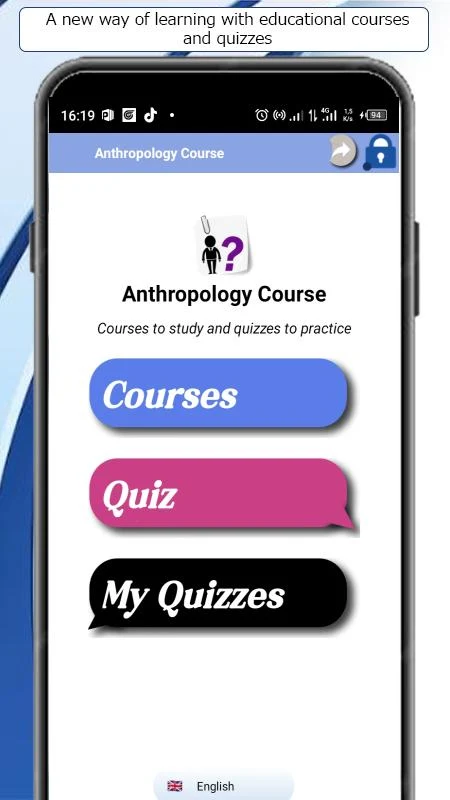 Anthropology course screenshot